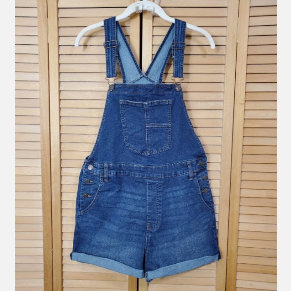 No Boundaries Juniors' Relaxed Boyfriend Shortalls L (11/13)